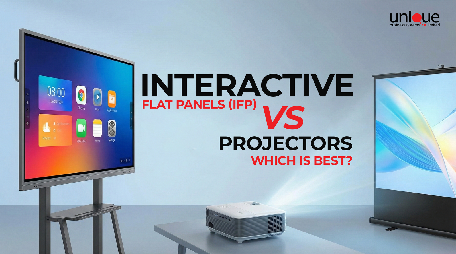 Interactive Flat Panel vs Projector: Which Is Best for Your Business?