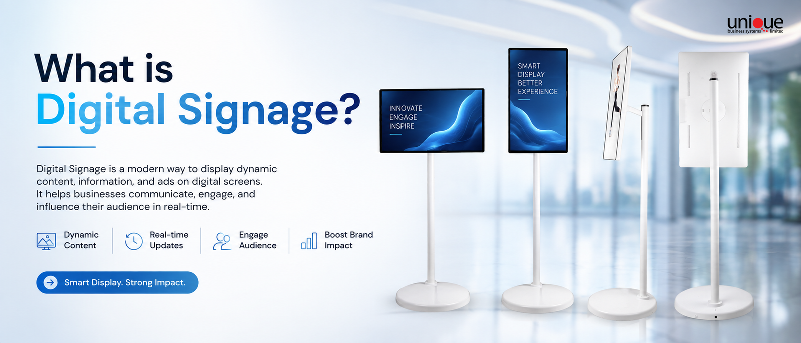 What is Digital Signage? Complete Guide for Businesses | Unique Business SYstem Limited