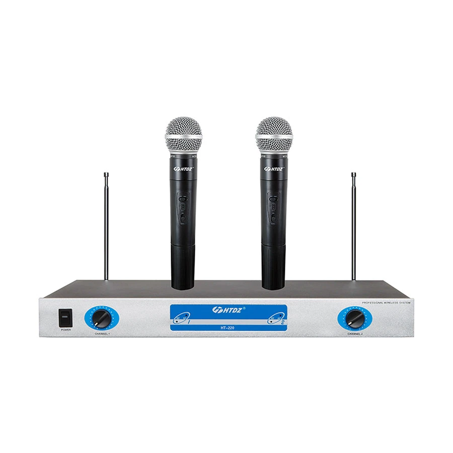 HTDZ HT-220 VHF Wireless Microphone System (1 Hand + 1 Tie or 2 Hand)
