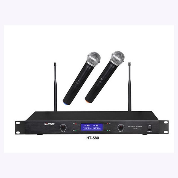 HTDZ HT-580 UHF Wireless Microphone System (1 Hand + 1 Tie or 2 Hand)